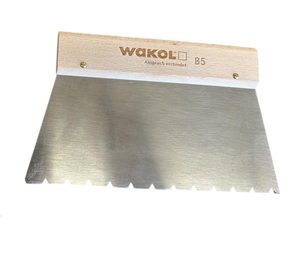 WAKOL Trowel B5 250mm V Notch 5mm