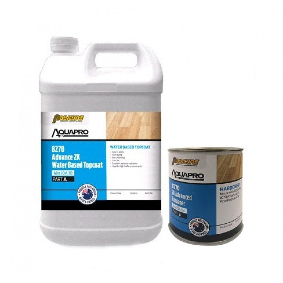 POLYCURE AQUAPRO 8270 Advance 2K – 4.5L Incl 1 x 450ml Hardener KIT