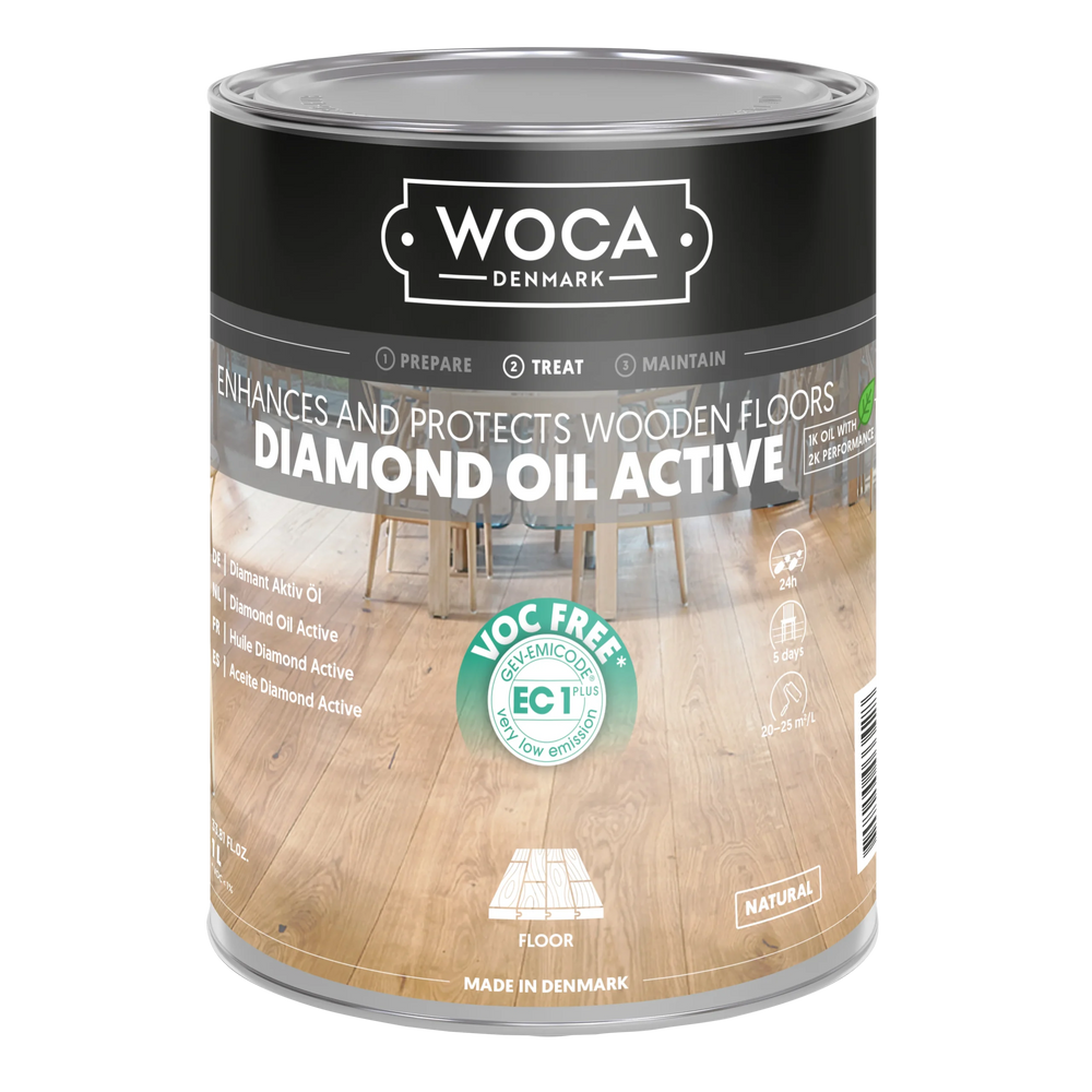 WOCA Diamond Oil Active 1L (Natural)