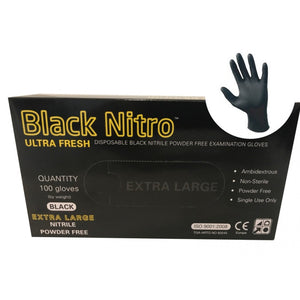 Black Nitro Ultra Fresh Gloves Extra Large (100 per box)